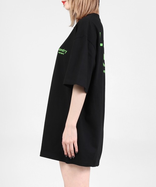 DING（ディング）の「DING/LaundryビッグシルエットTシャツ（Tシャツ/カットソー・レディース・ホワイト/ブラック/ピンク・FREE）」の13枚目の写真