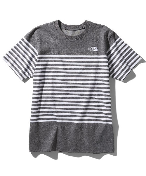 THE NORTH FACE(ザノースフェイス)の「ザ ノース フェイス THE NORTH FACE S/S Panel Border Tee(Tシャツ/カットソー・メンズ・チャコールグレー/ブラック/ホワイト・L/S/M/XL)」の1枚目の写真