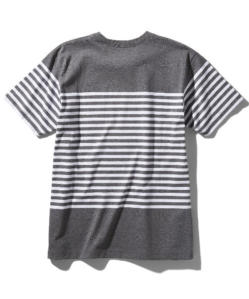 THE NORTH FACE(ザノースフェイス)の「ザ ノース フェイス THE NORTH FACE S/S Panel Border Tee(Tシャツ/カットソー・メンズ・チャコールグレー/ブラック/ホワイト・L/S/M/XL)」の7枚目の写真