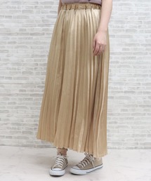 ap retro | サテンアコーディオンプリーツスカート【ZOZO限定アイテム】(スカート)