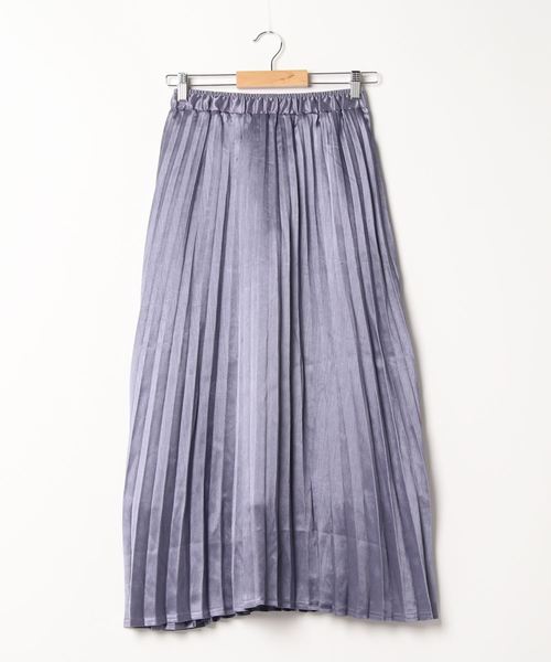 ap retro（アプレトロ）の「サテンアコーディオンプリーツスカート【ZOZO限定アイテム】（スカート・レディース・ブラック/ゴールド/ライトパープル・FREE）」の11枚目の写真