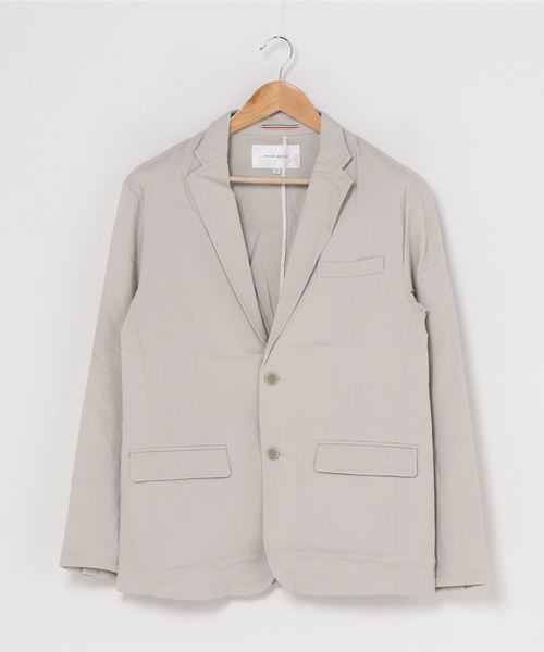 ABAHOUSE GRAY（アバハウスグレイ）の「【展開店舗限定】ストレッチリネン　ジャケット（テーラードジャケット・メンズ・ブルー/ベージュ・50/46/48）」の2枚目の写真