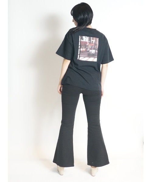 one way（ワンウェイ）の「センタースリットフレアデニム（デニムパンツ・レディース・ホワイト/ブラック/ダークブルー・M/S）」の7枚目の写真