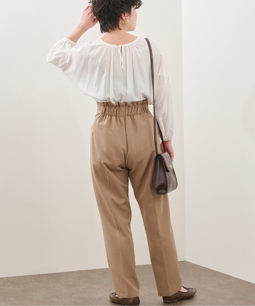 Ambre Neige（アンブルネージュ）の「ソデボリュームブラウス／シアーブラウス／【WEB/EC限定商品】（シャツ/ブラウス・レディース・ダークブラウン/オフホワイト・FREE）」の11枚目の写真