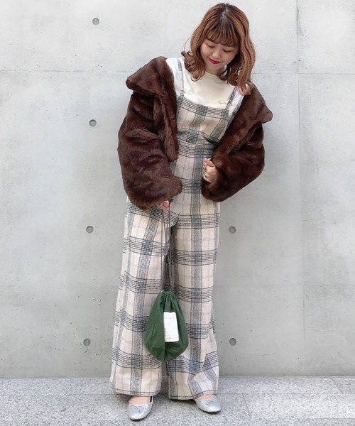 archives（アルシーヴ）の「フェイクファーショールカラーブルゾン 