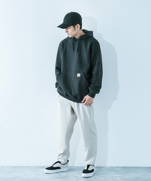 プルオーバーパーカー パーカー Sweatshirt Carhartt カーハート 裏起毛 Hooded トップス ビッグシルエット Sweatshirt K121 パーカー Carhartt カーハート のファッション セール 期間限定お試し価格 パーカー