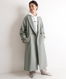 SLOBE IENA（スローブイエナ）の「SUPER100 W/Ca ショールカラーコート◆（その他アウター・レディース）」