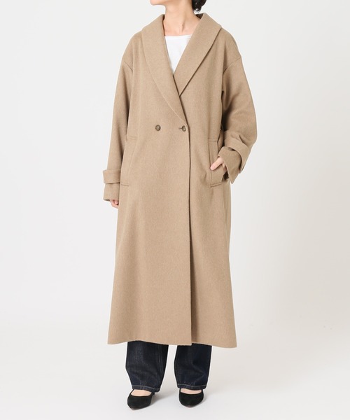 セール】SUPER100 W/Ca ショールカラーコート◇（その他アウター