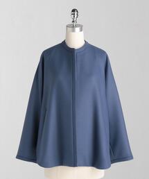 LOEFF ノーカラージャケット くすみブルー LOEFF（ロエフ）｜レディースのノーカラージャケット一覧 - WEAR