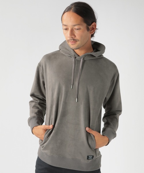 BAYFLOW(ベイフロー)の「レザーライクパーカー(パーカー・メンズ・ベージュ/ピンク/アイボリー/チャコール・SMALL/MEDIUM/LARGE)」の17枚目の写真