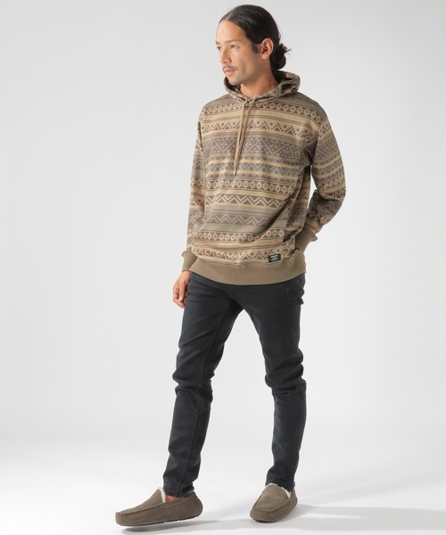 BAYFLOW(ベイフロー)の「レザーライクパーカー(パーカー・メンズ・ベージュ/ピンク/アイボリー/チャコール・SMALL/MEDIUM/LARGE)」の13枚目の写真