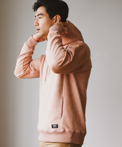 BAYFLOW(ベイフロー)の「レザーライクパーカー(パーカー・メンズ・ベージュ/ピンク/アイボリー/チャコール・SMALL/MEDIUM/LARGE)」の19枚目の写真
