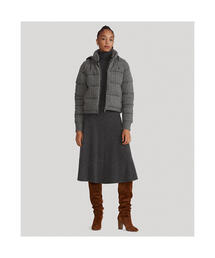 ラルフローレン　グレー ケーブル編み ダウンジャケット POLO RALPH LAUREN（ポロ ラルフ ローレン）の「ケーブルニット