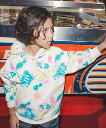 RADCHAP | 裏起毛ペイント総柄トレーナー(パーカー)