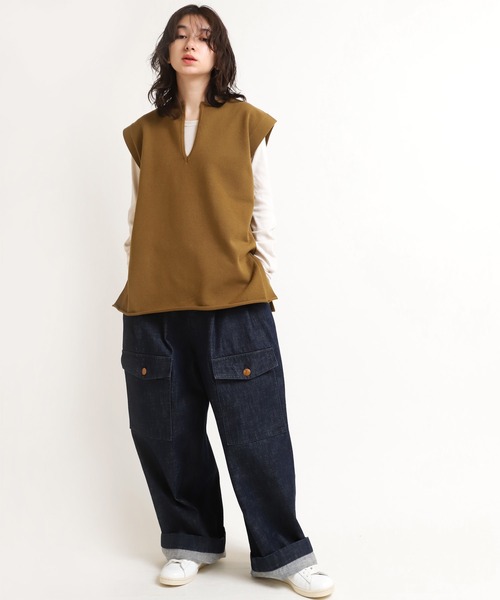 RNA-N 美品 ワークパンツ パラシュートパンツ ファティーグパンツ ブラウン パンツ - RNA ONLINE STORE | アールエヌエー公式通販