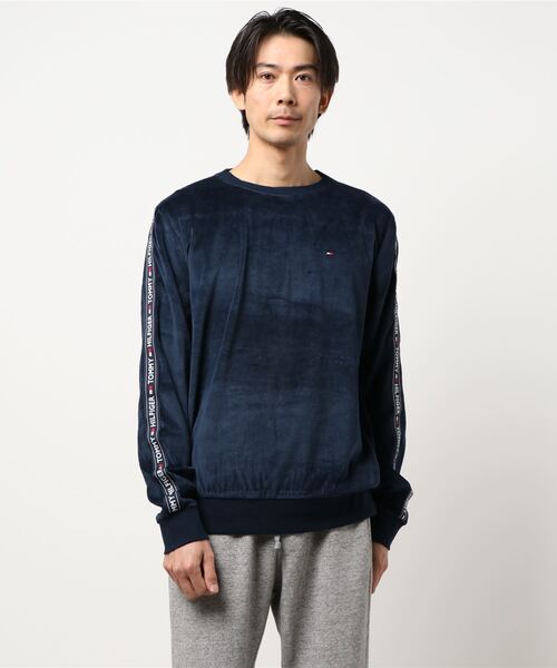 Tommy Hilfiger メンズ Authentic Verour Track Top Ls Hwk ベロアトレーナー ルームウェア パジャマ Tommy Hilfiger トミーヒルフィガー のファッション通販 Zozotown