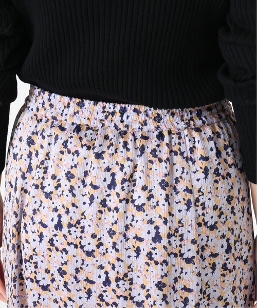 SLOBEIENA flower print スカート38 フラワードットスカート（ロング・マキシ丈スカート）｜SLOBE