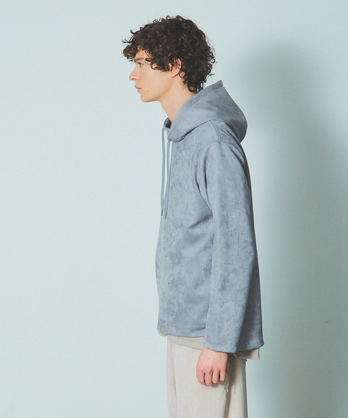 MYSELF ABAHOUSE（マイセルフアバハウス）の「【MYSELF ABAHOUSE】ネオスウェード パーカー（パーカー・メンズ・カーキ/グレー/ブルー/ブラック/アイボリー・46/48）」の20枚目の写真