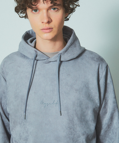 MYSELF ABAHOUSE（マイセルフアバハウス）の「【MYSELF ABAHOUSE】ネオスウェード パーカー（パーカー・メンズ・カーキ/グレー/ブルー/ブラック/アイボリー・46/48）」の22枚目の写真