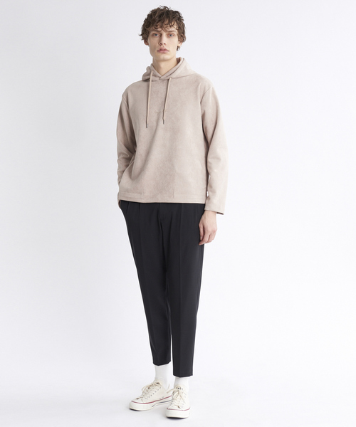 MYSELF ABAHOUSE（マイセルフアバハウス）の「【MYSELF ABAHOUSE】ネオスウェード パーカー（パーカー・メンズ・カーキ/グレー/ブルー/ブラック/アイボリー・46/48）」の16枚目の写真