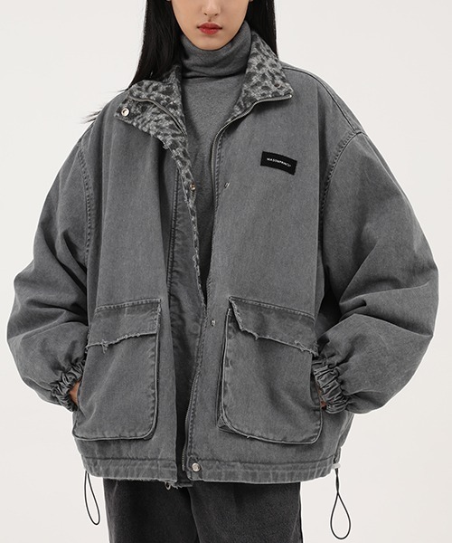 MASONPRINCE(メイソンプリンス)の「【MASONPRINCE】Vintage processing reversible cotton JKT WT0951(ブルゾン・メンズ・ブラック/グレー・M/S/L/XL)」の5枚目の写真