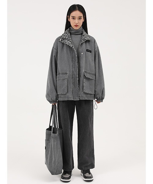 MASONPRINCE(メイソンプリンス)の「【MASONPRINCE】Vintage processing reversible cotton JKT WT0951(ブルゾン・メンズ・ブラック/グレー・M/S/L/XL)」の8枚目の写真