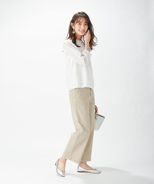 J.PRESS（ジェイプレス）の「【高反発】スクエアトゥ バレエシューズ（バレエシューズ・レディース・ブラック系/ピンク系/シルバー系・24.5/23.5）」の14枚目の写真