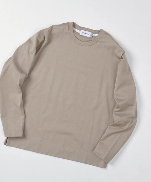 EYE. D WEARing(アイディウェアリング)の「EYE.D WEARingウルティマコットンロングスリーブTシャツ(Tシャツ/カットソー・メンズ・ベージュ/ブルー/チャコールグレー/ライトグレー・4/3)」の4枚目の写真
