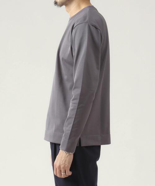 EYE. D WEARing(アイディウェアリング)の「EYE.D WEARingウルティマコットンロングスリーブTシャツ(Tシャツ/カットソー・メンズ・ベージュ/ブルー/チャコールグレー/ライトグレー・4/3)」の5枚目の写真