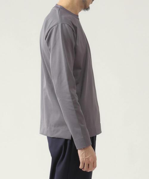 EYE. D WEARing(アイディウェアリング)の「EYE.D WEARingウルティマコットンロングスリーブTシャツ(Tシャツ/カットソー・メンズ・ベージュ/ブルー/チャコールグレー/ライトグレー・4/3)」の9枚目の写真