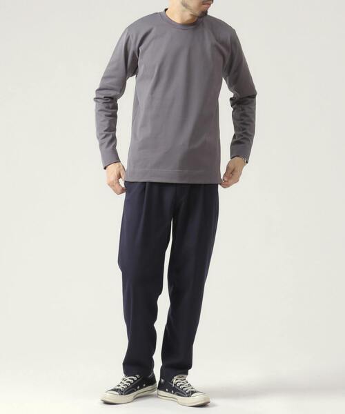 EYE. D WEARing(アイディウェアリング)の「EYE.D WEARingウルティマコットンロングスリーブTシャツ(Tシャツ/カットソー・メンズ・ベージュ/ブルー/チャコールグレー/ライトグレー・4/3)」の16枚目の写真