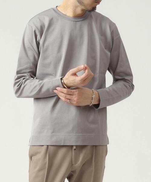 EYE. D WEARing(アイディウェアリング)の「EYE.D WEARingウルティマコットンロングスリーブTシャツ(Tシャツ/カットソー・メンズ・ベージュ/ブルー/チャコールグレー/ライトグレー・4/3)」の18枚目の写真