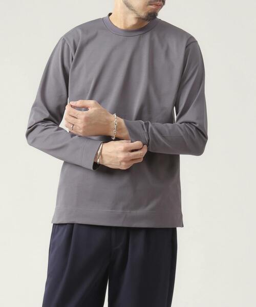 EYE. D WEARing(アイディウェアリング)の「EYE.D WEARingウルティマコットンロングスリーブTシャツ(Tシャツ/カットソー・メンズ・ベージュ/ブルー/チャコールグレー/ライトグレー・4/3)」の20枚目の写真