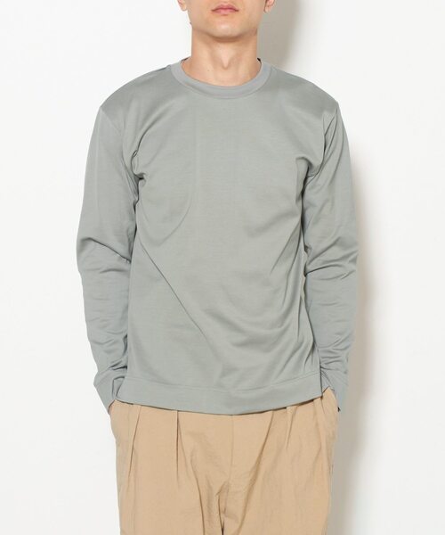 EYE. D WEARing(アイディウェアリング)の「EYE.D WEARingウルティマコットンロングスリーブTシャツ(Tシャツ/カットソー・メンズ・ベージュ/ブルー/チャコールグレー/ライトグレー・4/3)」の22枚目の写真