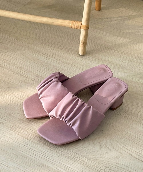 etade(エタード)の「【etade】pleats mule etds3(サンダル・レディース・ベージュ/パープル/キャメル・38/39/35/36/37)」の15枚目の写真