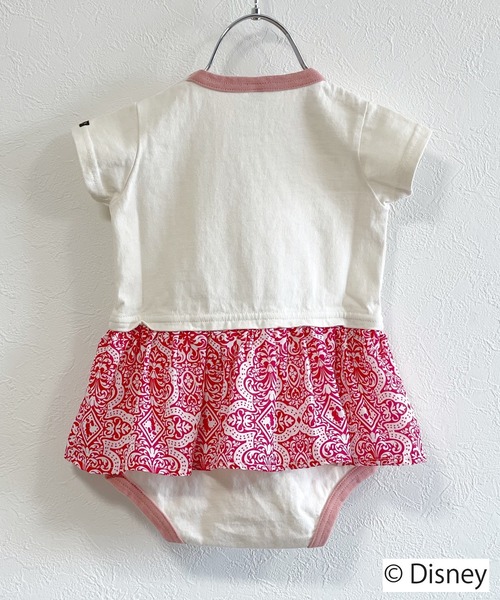 BIG FIELD（ビッグフィールド）の「【Disney】ミニーマウス/女の子ロンパース（70～80cm）（ロンパース・キッズ・オフホワイト・80/70）」の3枚目の写真