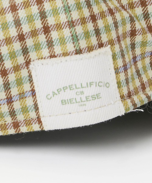 URBAN RESEARCH（アーバンリサーチ）の「CAPPELLIFICIO BIELLESE 1935 ウールチェックキャップ（ハット・メンズ・ベージュ・FREE）」の4枚目の写真