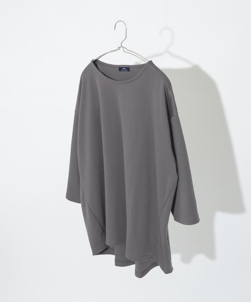 ITEMS URBANRESEARCH（アイテムズ アーバンリサーチ）の「ポンチ7分袖ビッグTシャツ（Tシャツ/カットソー・メンズ・ベージュ/グレー/ブルー/ピンク・MEDIUM/LARGE）」の18枚目の写真