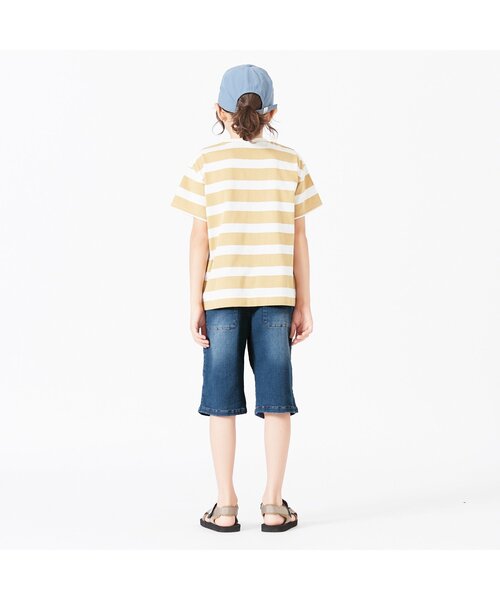 BREEZE（ブリーズ）の「すぽ軽ハーフパンツ_ストレッチ 6分丈（その他パンツ・キッズ・ブルー/サックスブルー・140/100/90/120/150/130/110）」の4枚目の写真