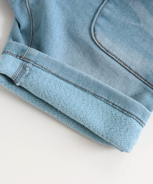 BREEZE（ブリーズ）の「すぽ軽ハーフパンツ_ストレッチ 6分丈（その他パンツ・キッズ・ブルー/サックスブルー・140/100/90/120/150/130/110）」の7枚目の写真