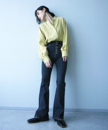 HARE | RUKOコラボデニムフレアパンツ(HARE)(デニムパンツ)