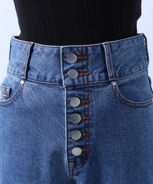 HARE（ハレ）の「RUKOコラボデニムフレアパンツ(HARE)（デニムパンツ・レディース・ブラック/ブルー/ネイビー・X-SMALL/SMALL/MEDIUM）」の12枚目の写真