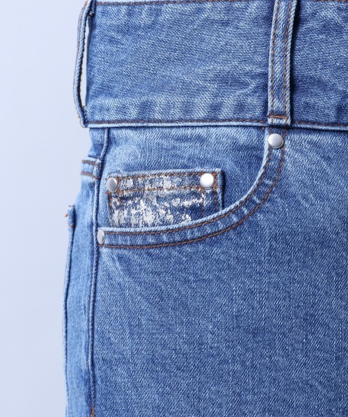 HARE（ハレ）の「RUKOコラボデニムフレアパンツ(HARE)（デニムパンツ・レディース・ブラック/ブルー/ネイビー・X-SMALL/SMALL/MEDIUM）」の11枚目の写真