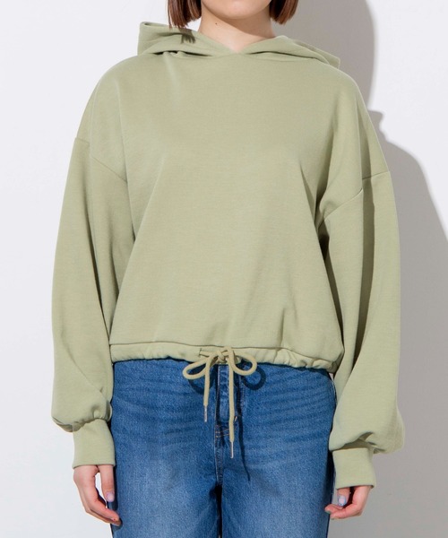 WEGO（ウィゴー）の「WEGO/ボリュームスリーブドロストパーカー（パーカー・レディース・グリーン/アイボリー/ピンク・FREE）」の11枚目の写真