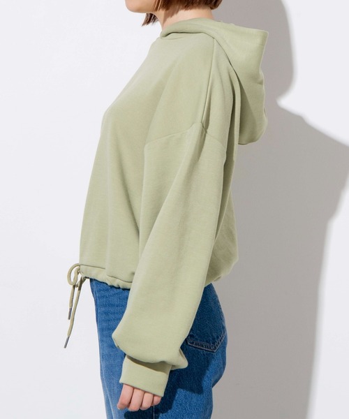 WEGO（ウィゴー）の「WEGO/ボリュームスリーブドロストパーカー（パーカー・レディース・グリーン/アイボリー/ピンク・FREE）」の5枚目の写真