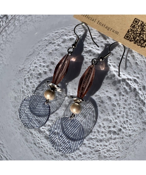 tone(トーン)の「【-lensa-】コットンパール<和ピアス>(MA)(ピアス(両耳用)・レディース・クリア・FREE)」の1枚目の写真