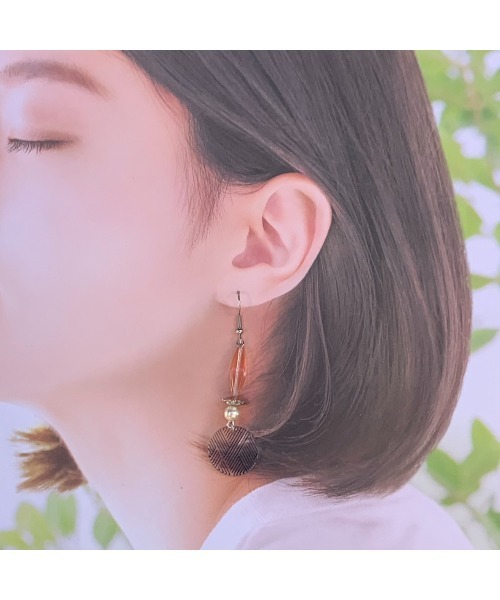 tone(トーン)の「【-lensa-】コットンパール<和ピアス>(MA)(ピアス(両耳用)・レディース・クリア・FREE)」の3枚目の写真