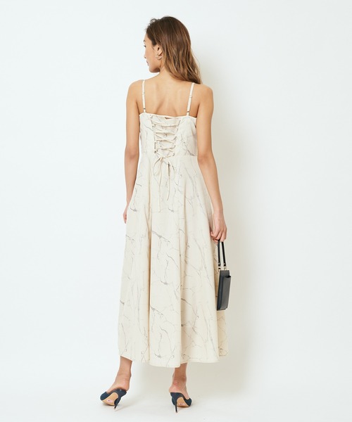 SPIRALGIRL（スパイラルガール）の「マーブル柄キャミワンピース（ワンピース・レディース・ベージュ/グレー・FREE）」の12枚目の写真