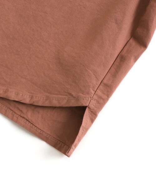 apres les cours（アプレレクール）の「/ナチュラルコットンノーカラーシャツ（シャツ/ブラウス・キッズ・レンガ/ミント・130/140/90/100/110/120/80）」の6枚目の写真