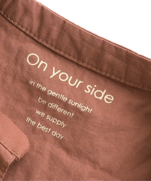 apres les cours（アプレレクール）の「/ナチュラルコットンノーカラーシャツ（シャツ/ブラウス・キッズ・レンガ/ミント・130/140/90/100/110/120/80）」の10枚目の写真